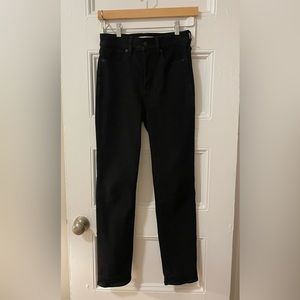 Black Madewell stovepipe jeans